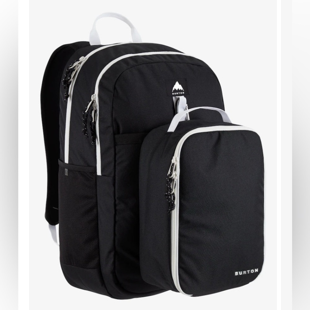 Black & White Burton Lunch-N-Pack 35L Backpack (lunch box not included) EUC